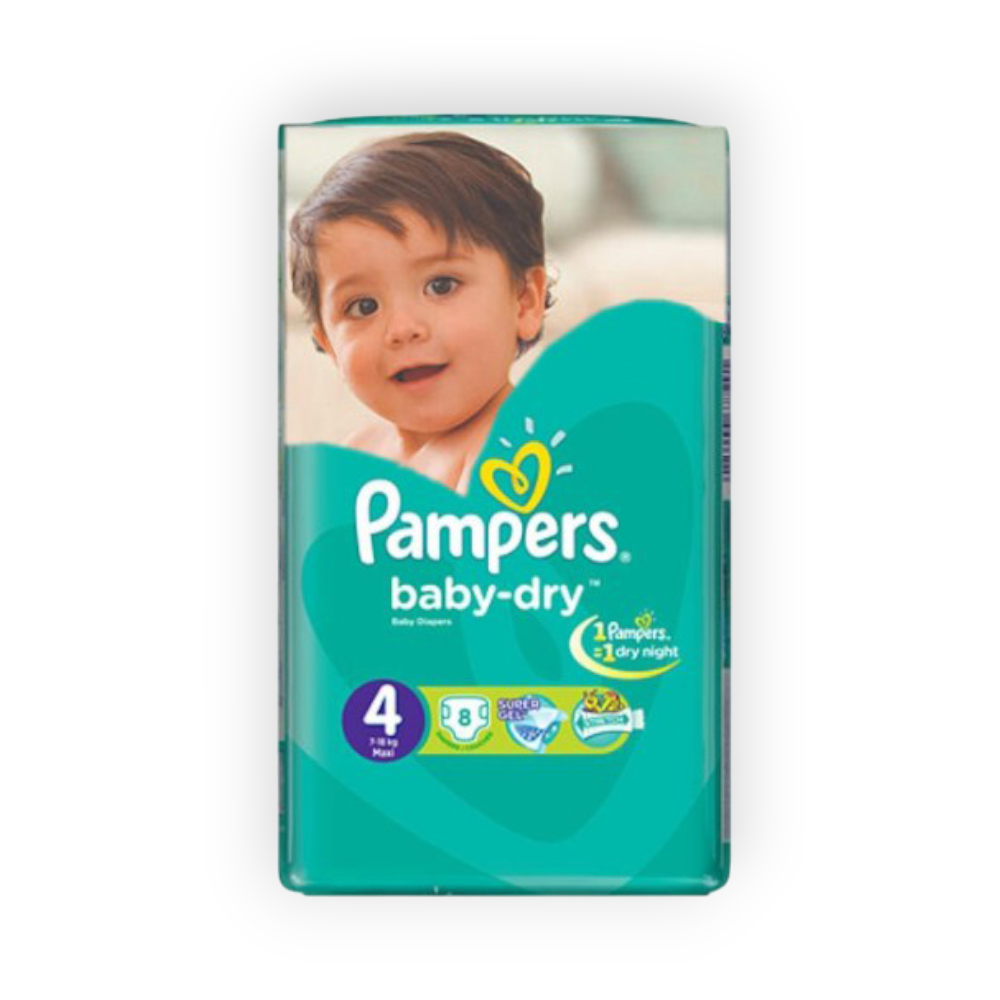 PAMPERS BABY DRY (6) 48  DIAPERPERS