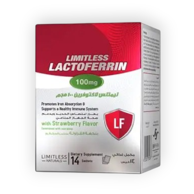 LIMITLESS LACTOFERRIN 100MG 14 SACHETS