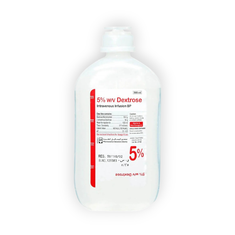 DEXTROSE 5% 500 ML SOLUTION (NILE