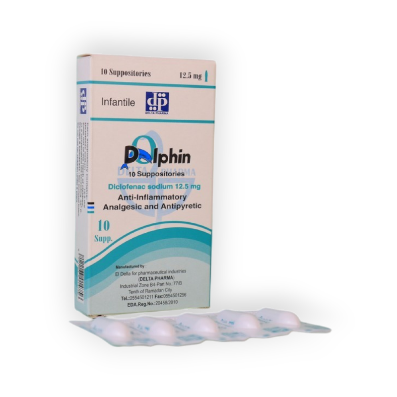 DOLPHIN 12.5 MG 10 SUPPOSITORIES