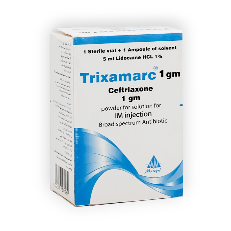TRIXAMARC 1 GM I.M 1 VIAL