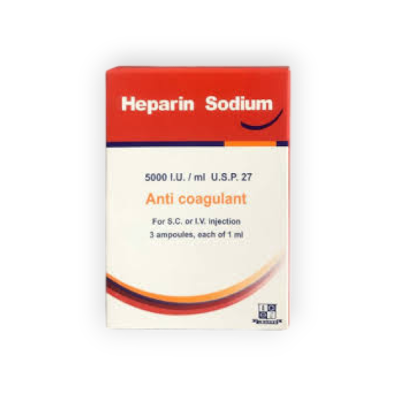 HEPARIN 5000 IU 100 AMP
