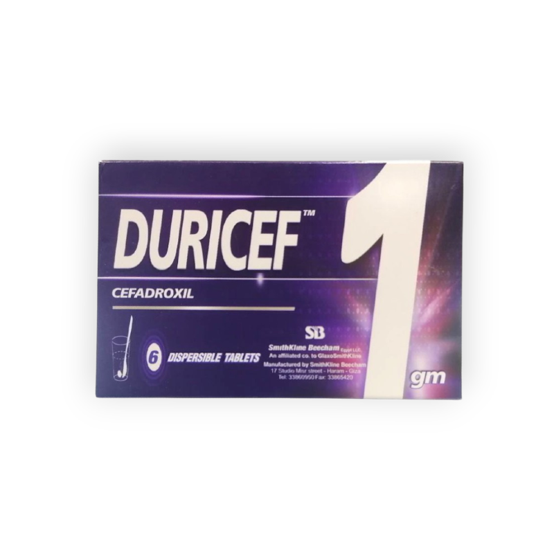 DURICEF 1 GM 6 DISP TABLET