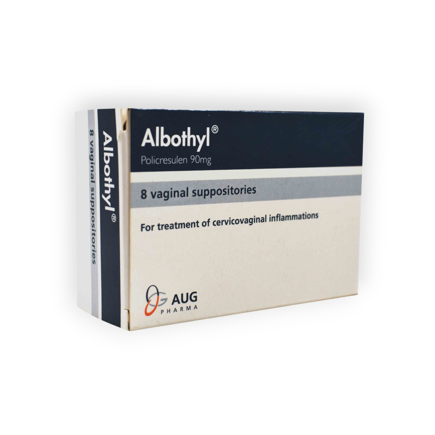 ALBOTHYL  90 MG  8 VAG SUPPOSITORIES