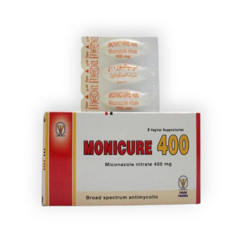 MONICURE 400 MG 3 SUPPOSITORIES