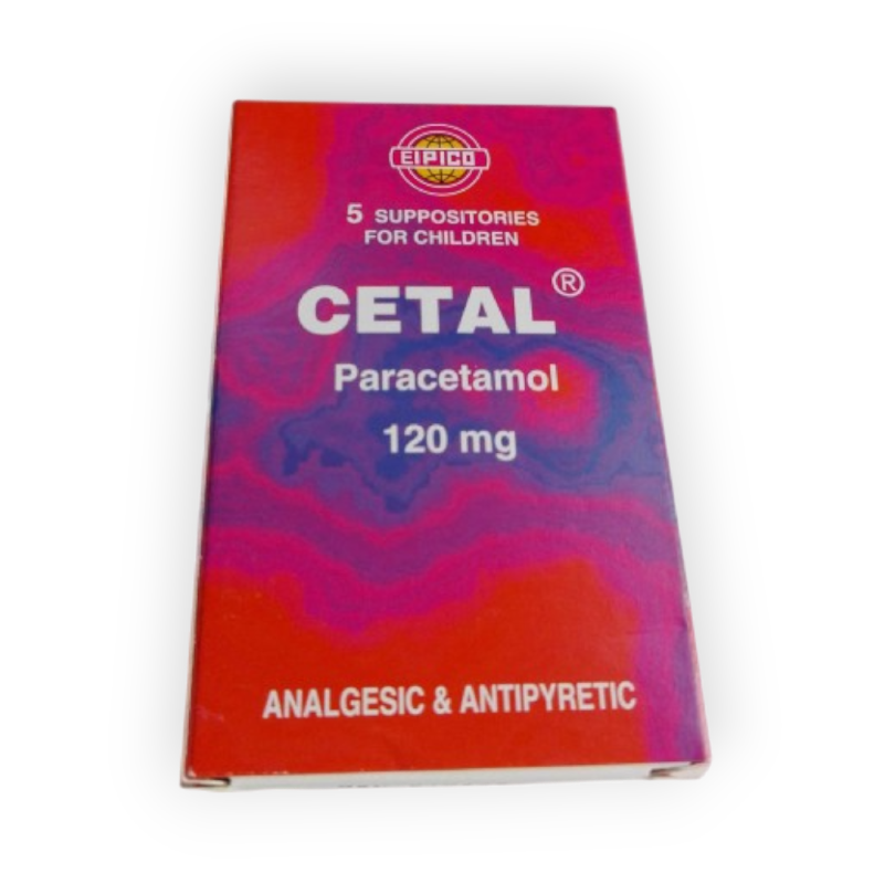 CETAL 120 MG 5 SUPPOSITORIES
