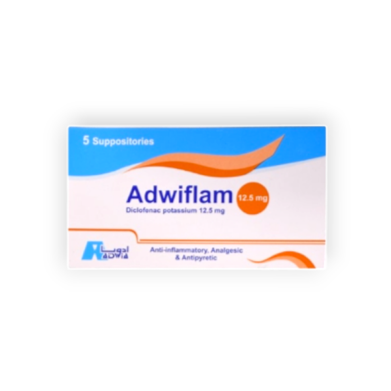 ADWIFLAM 12.5 MG 5 SUPPOSITORIES