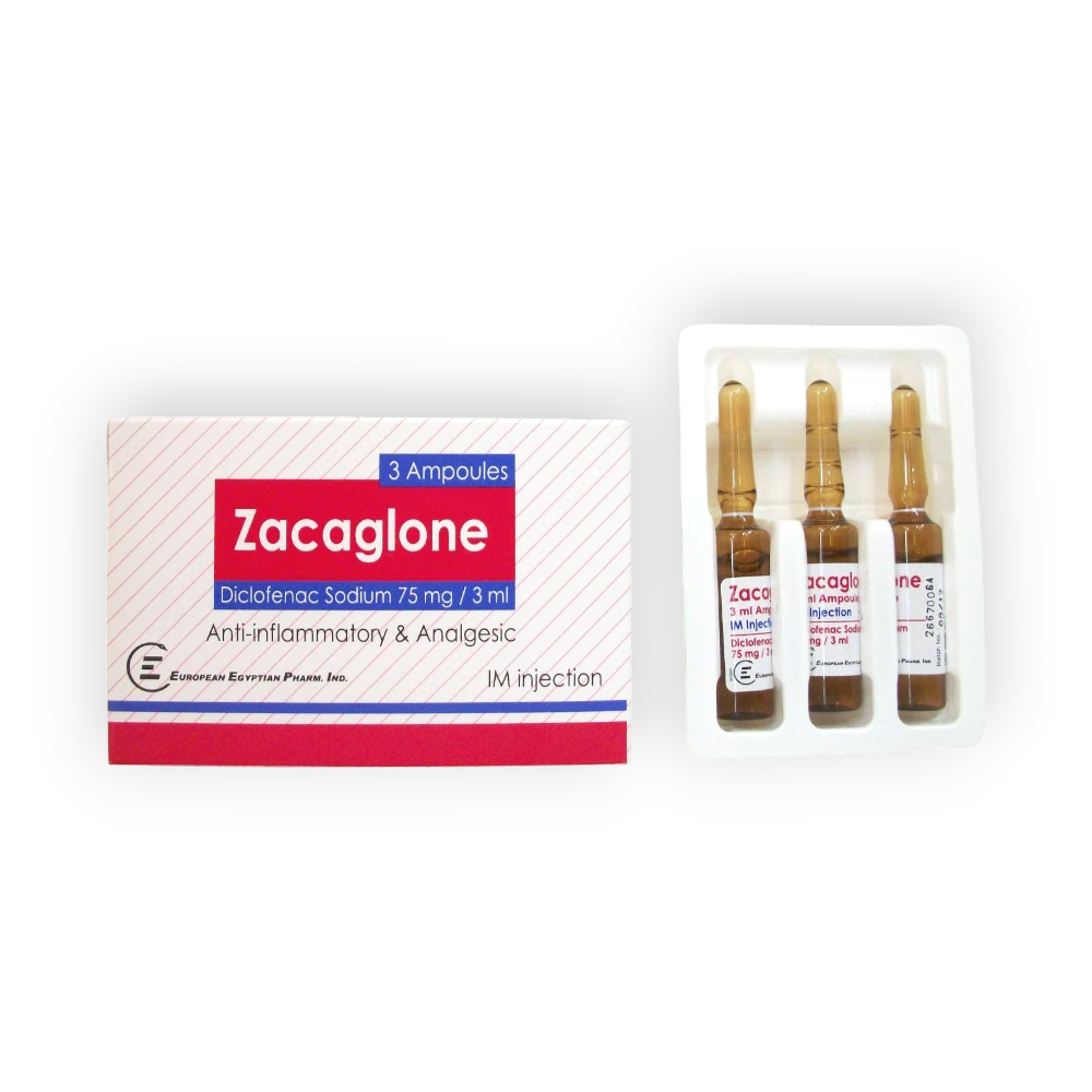 ZACAGLONE 75MG/3ML 3 AMPULES