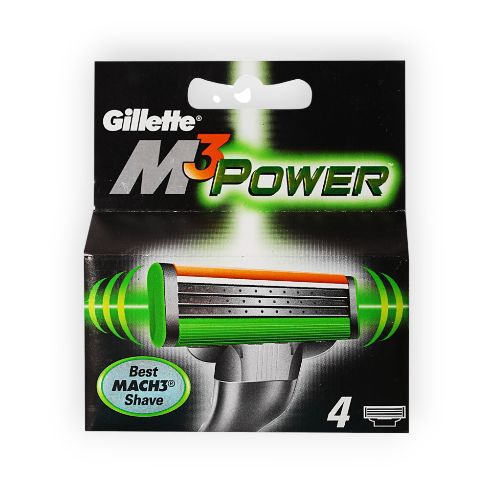 GILLETTE MACH3 POWER BLADES 4Piece