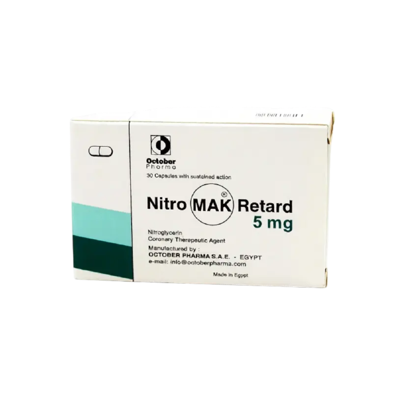 NITROMACK RETARD 5 MG 30 CAPSULES