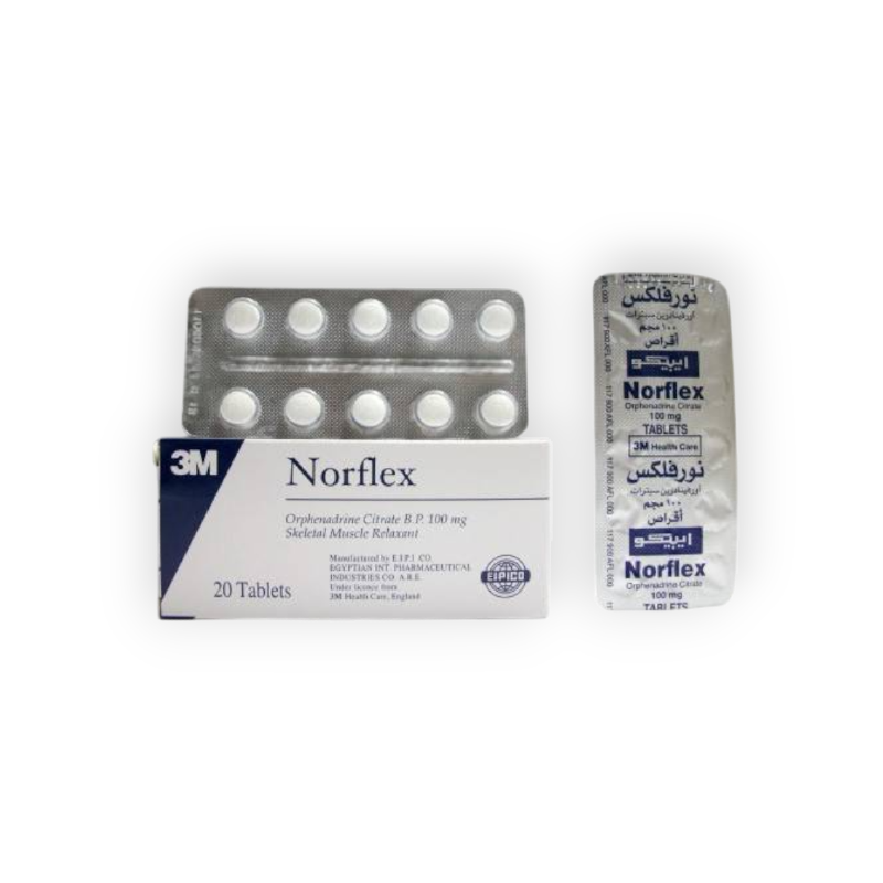 NORFLEX 100 MG 20 TABLET