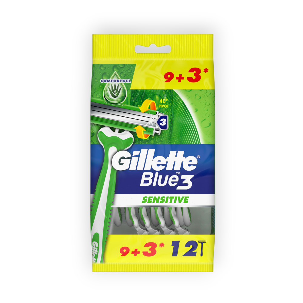 GILLETTE BLUE 3 SENSITIVE 9+3MACHINE