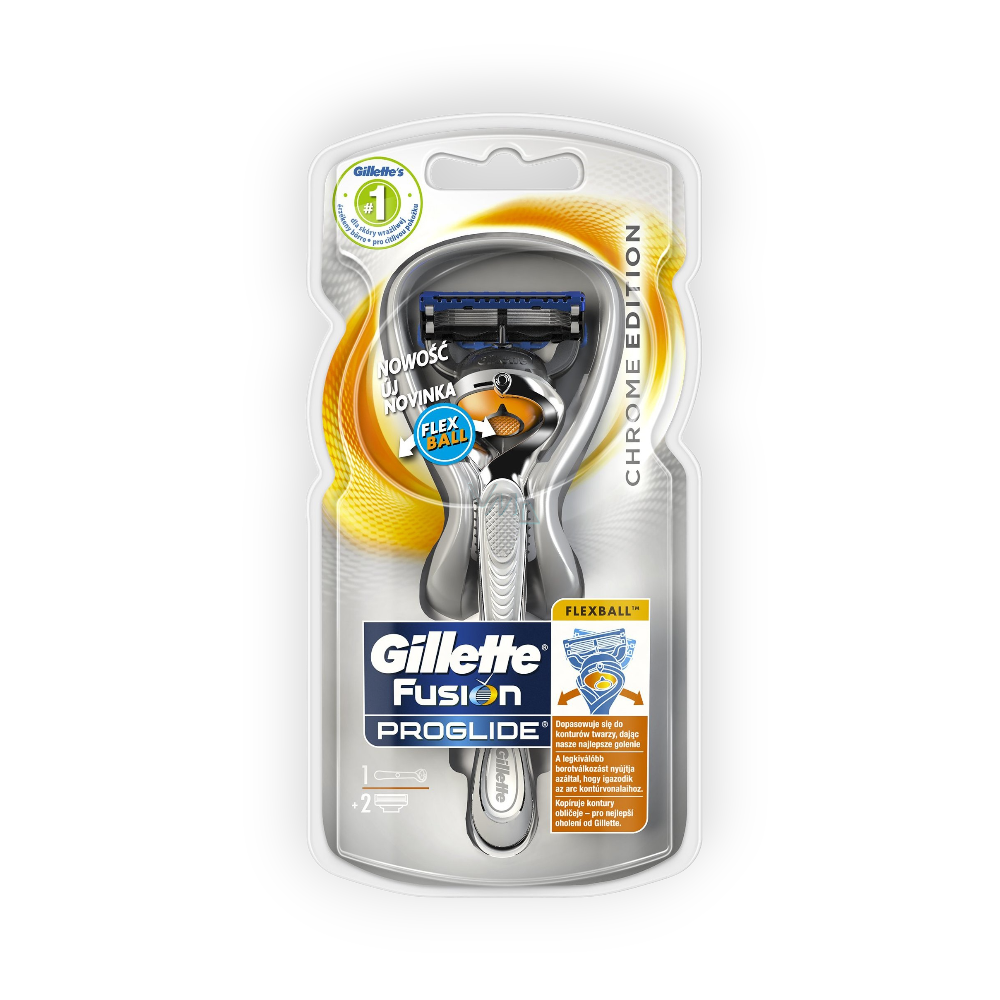 GILLETTE FUSION PROGLIDE FLEXBALL CHROMECH+2BLADES