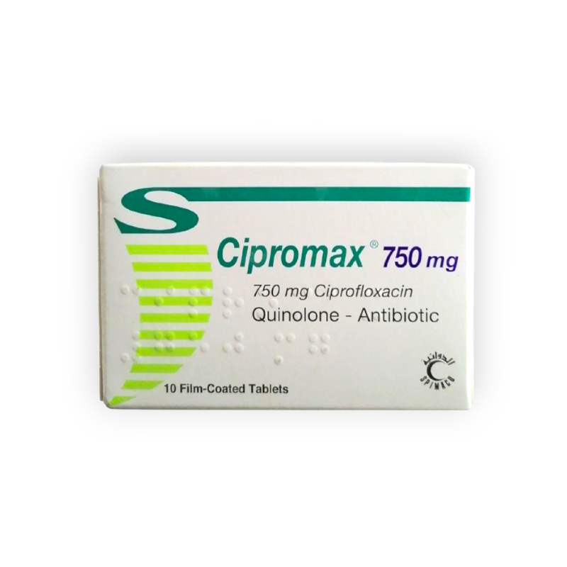 CIPROMAX 750 MG 10 TABLET