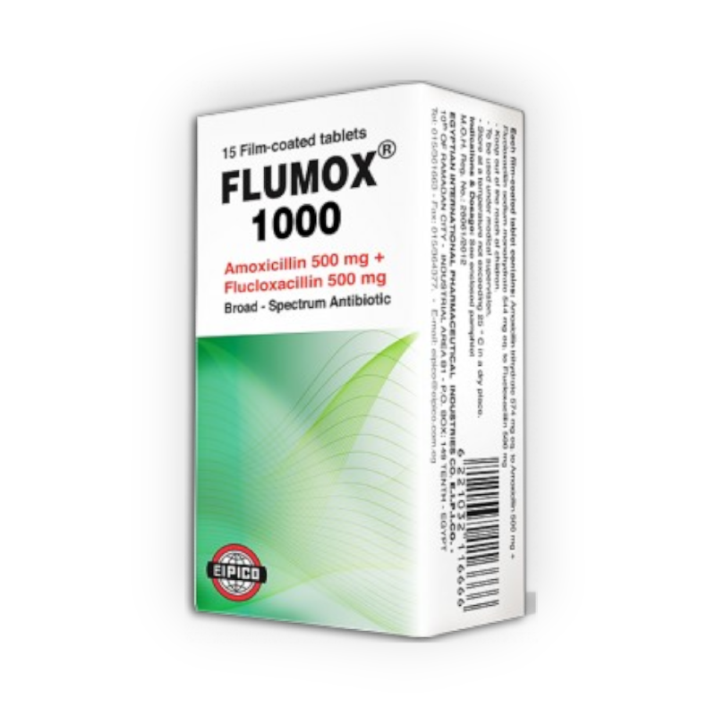 FLUMOX 1000 MG 15 TABLET