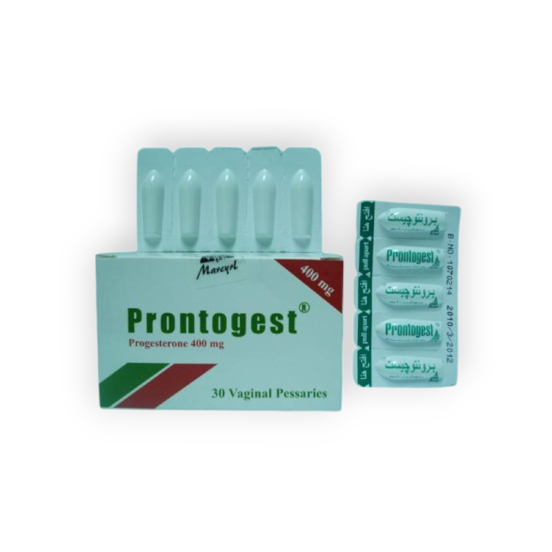 PRONTOGEST 400 MG 30 VAG SUPPOSITORIES