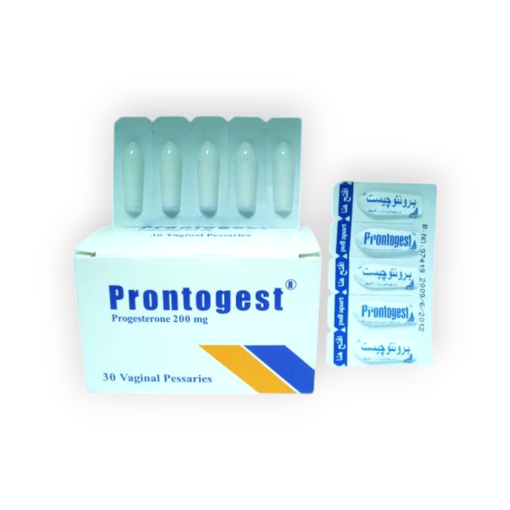 PRONTOGEST 200 MG 30 SUPPOSITORIES