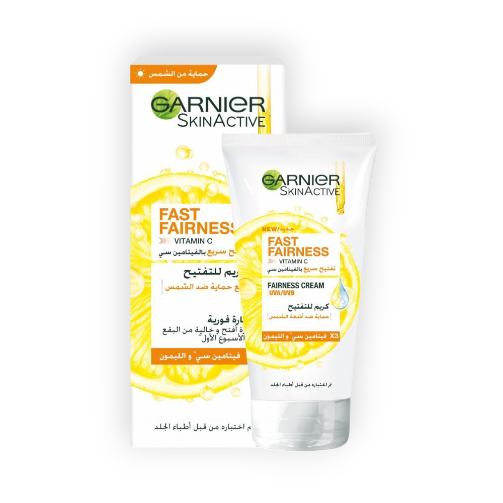 GARNIER FAST FAIRNESS VITAMIN C CREAM 50ML NEW