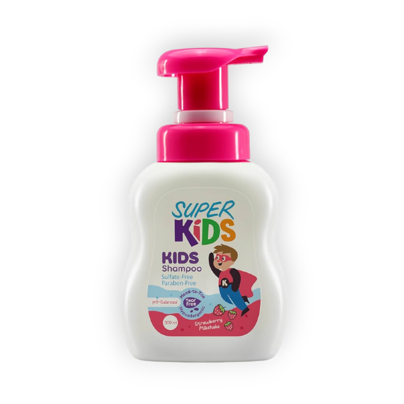 SUPER KIDS SHAMPOO STRAWBERRY MILKSHAKE 300ML