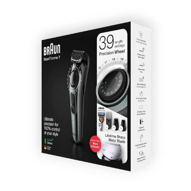 BRAUN BEARD TRIMMER 7 39 PRECISION WHEEL BT7220