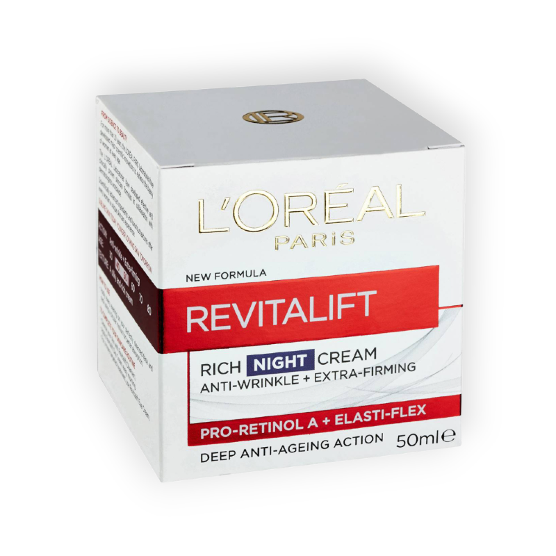LOREAL REVITALIFT NIGHT CREAM ANTI WRINKLE 50ML