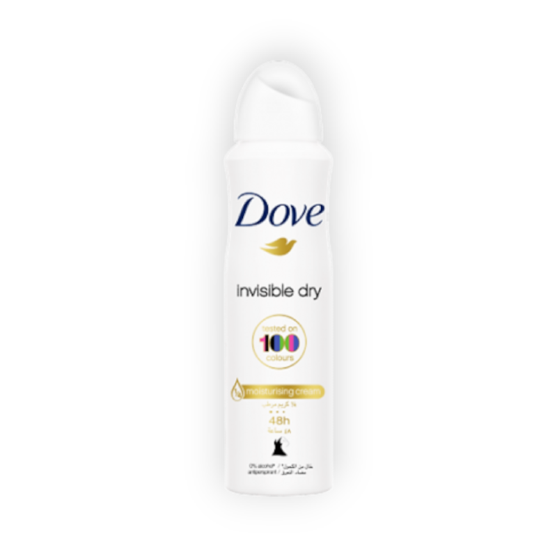 DOVE SPRAY INVISIBLE DRY 150ML