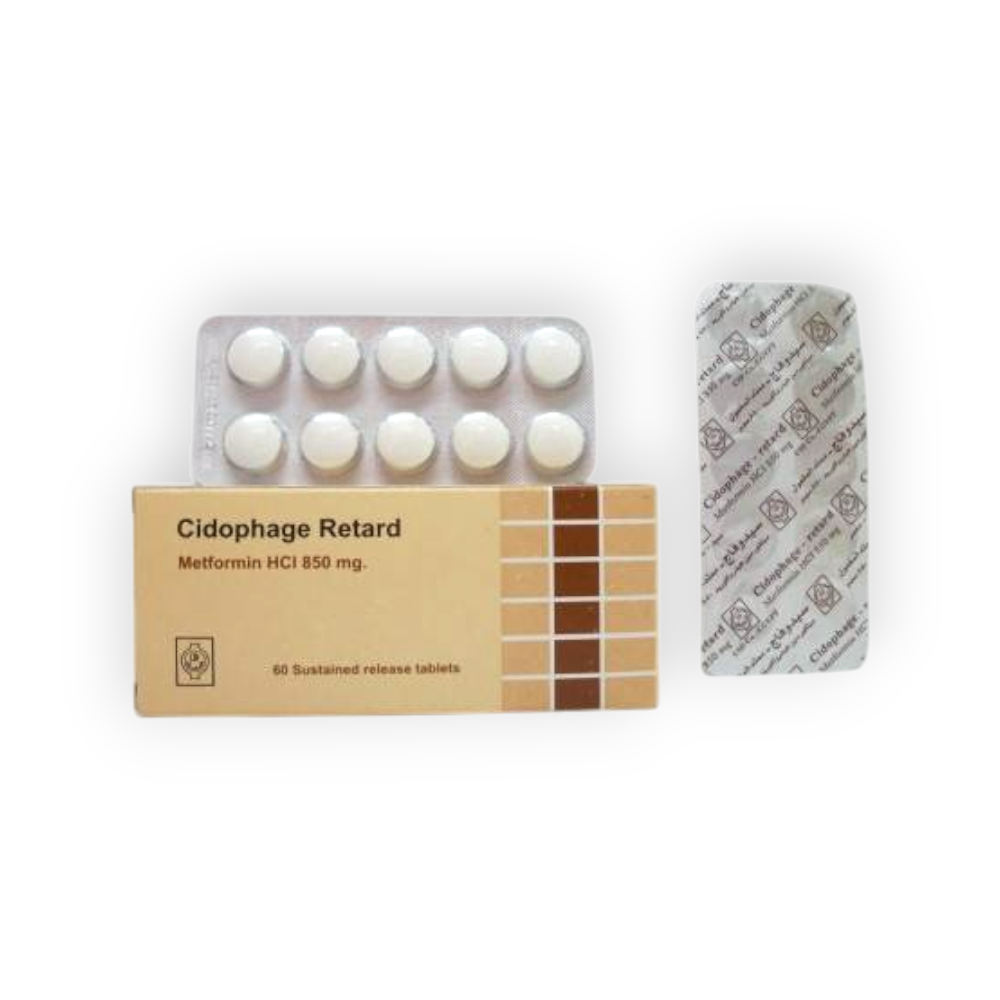 CIDOPHAGE RETARD 850 MG 30 TABLET
