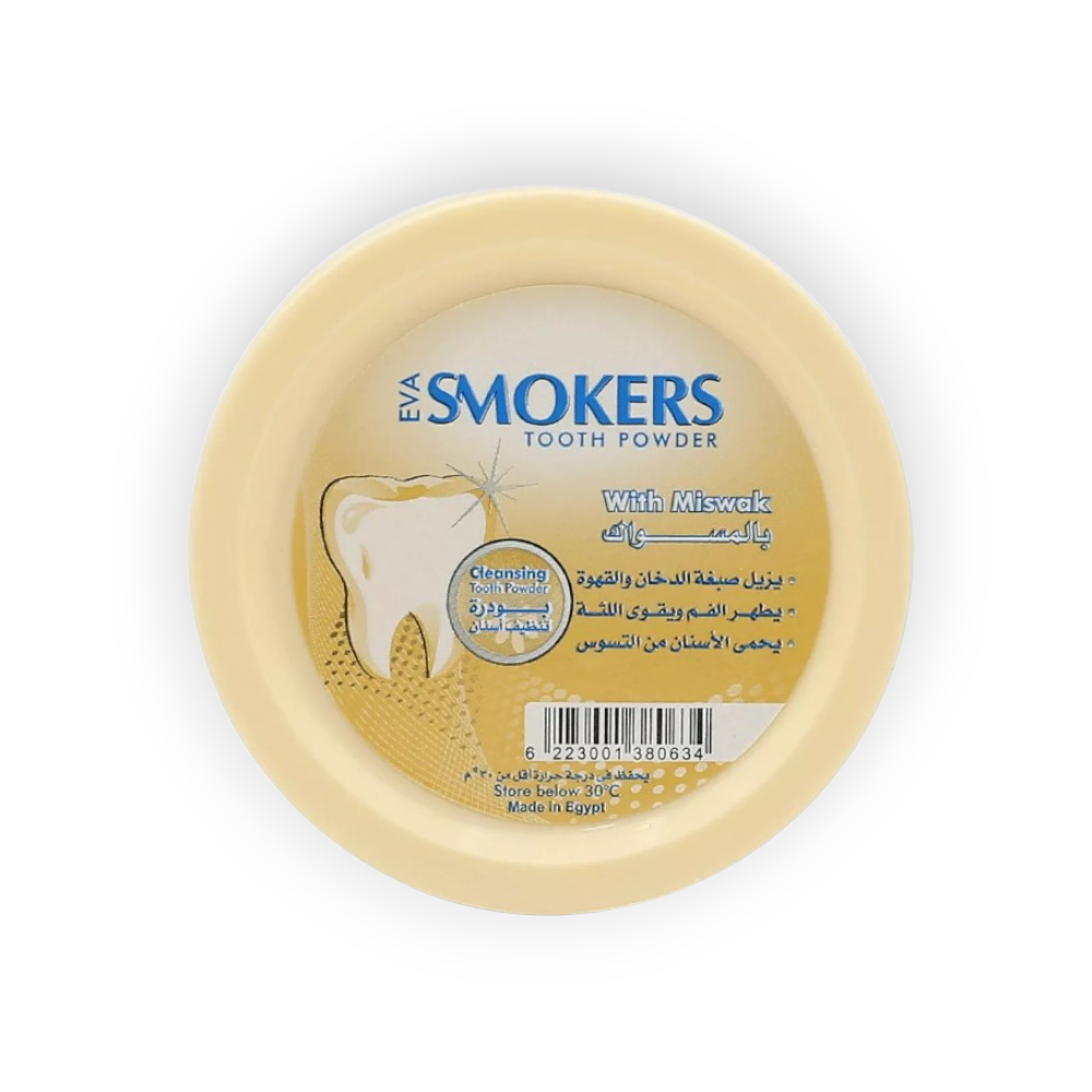 EVA SMOKERS TOOTH POWDER WITH MISWAK 40 GM