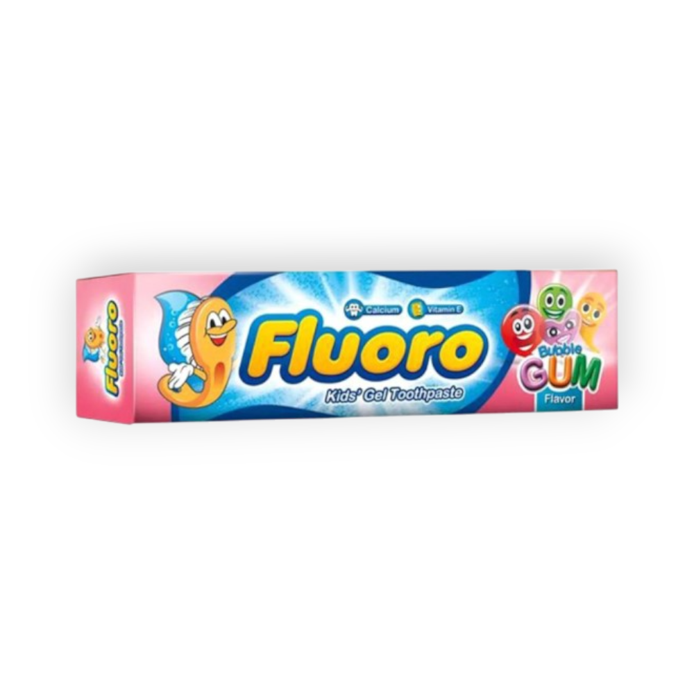 FLUORO KIDS GEL TOOTHPASTE BUBBLE GUM 50GM