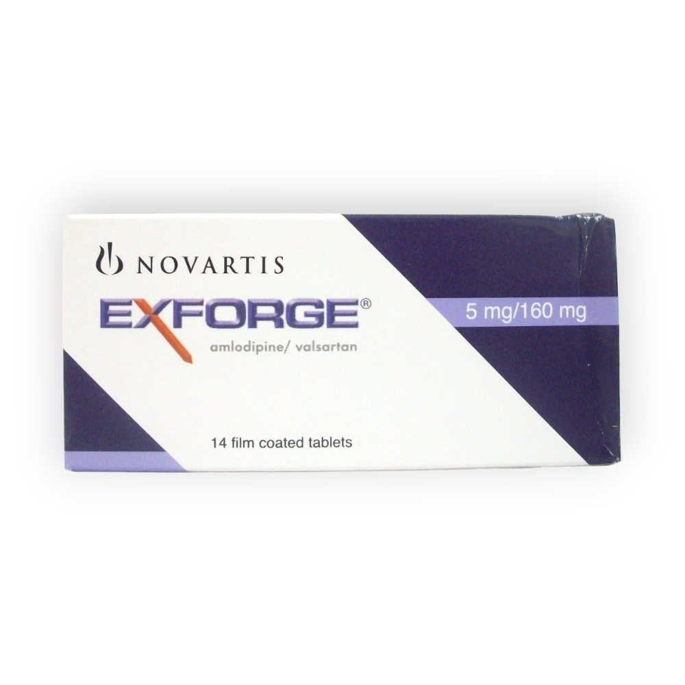 EXFORGE  5 MG / 160 MG  14 TABLET