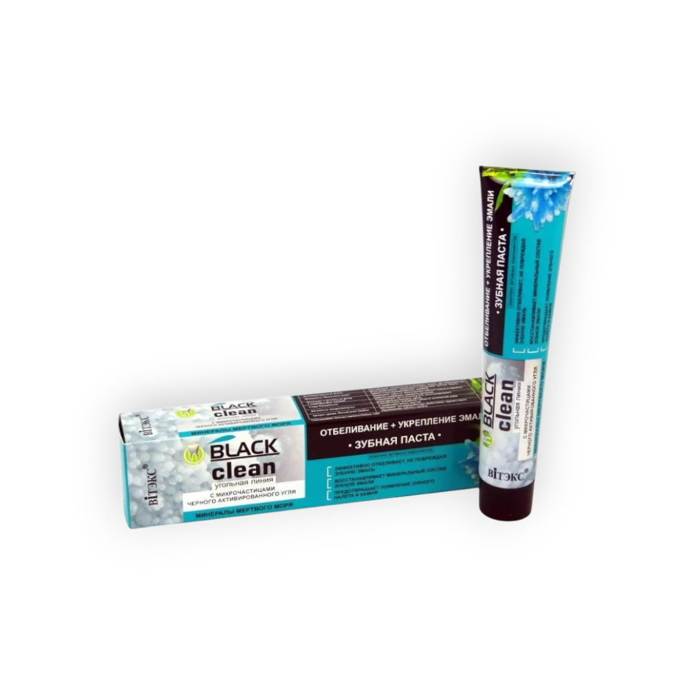 BLACK CLEAN WHITENING+ENAMEL STRENG.TOOTHPASTE 85G