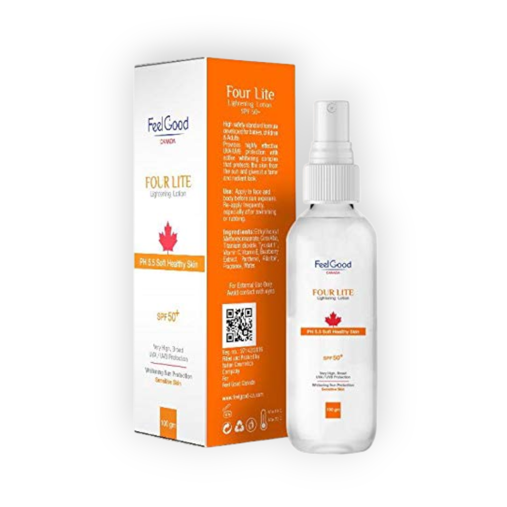 FEEL GOOD FOUR LITE LIGHTENING LOTION SPF50 100GM