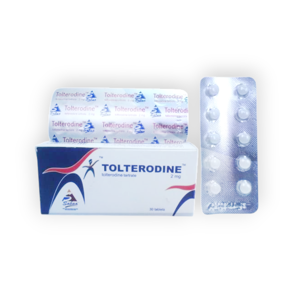 TOLTERODINE 2 MG 30 TABLET