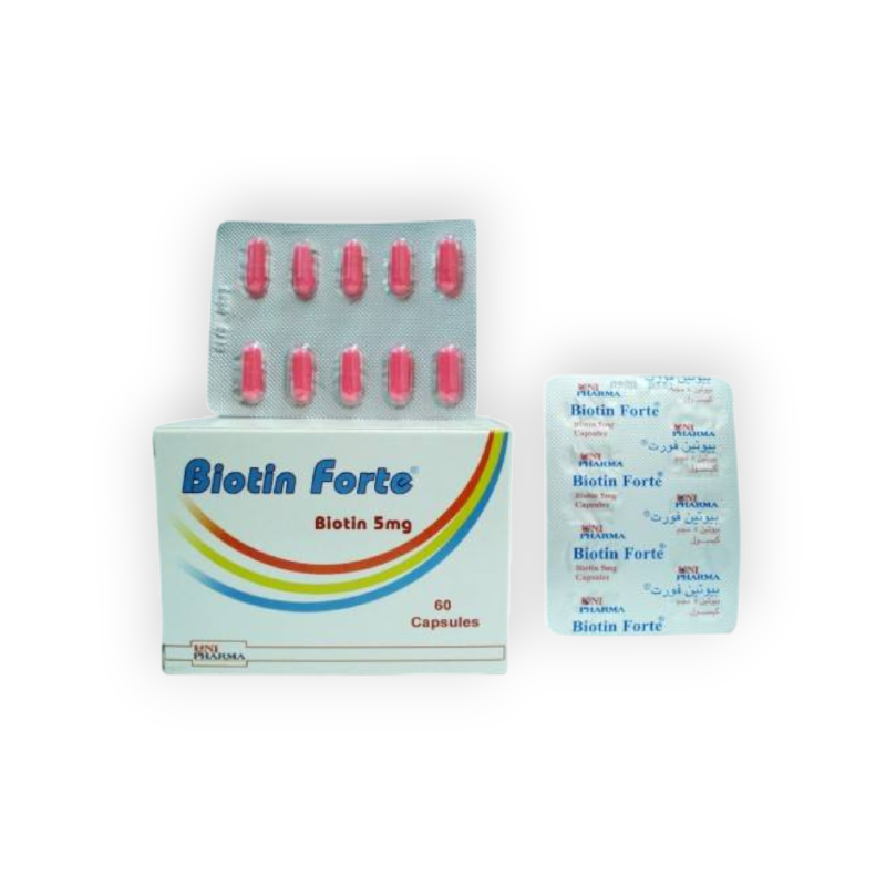 BIOTIN  FORTE  5 MG  60 CAPSULES