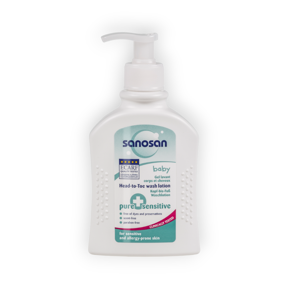 SANOSAN BABY HEAD-TO-TOE- WASH LOTION 200 ML
