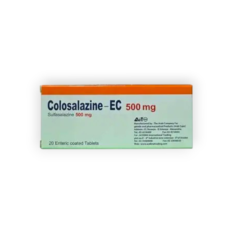 COLOSALAZINE EC 500 MG 20 TABLET