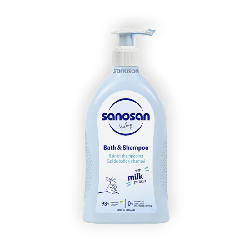 SANOSAN BABY BATH & SHAMPOO 500ML