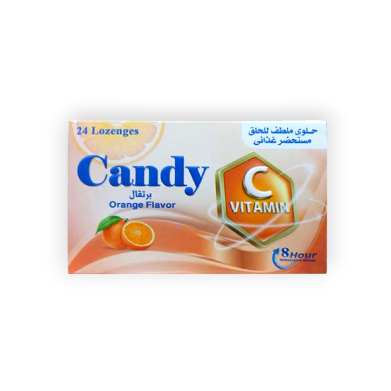 CANDY ORANGE 24 LOZENGES