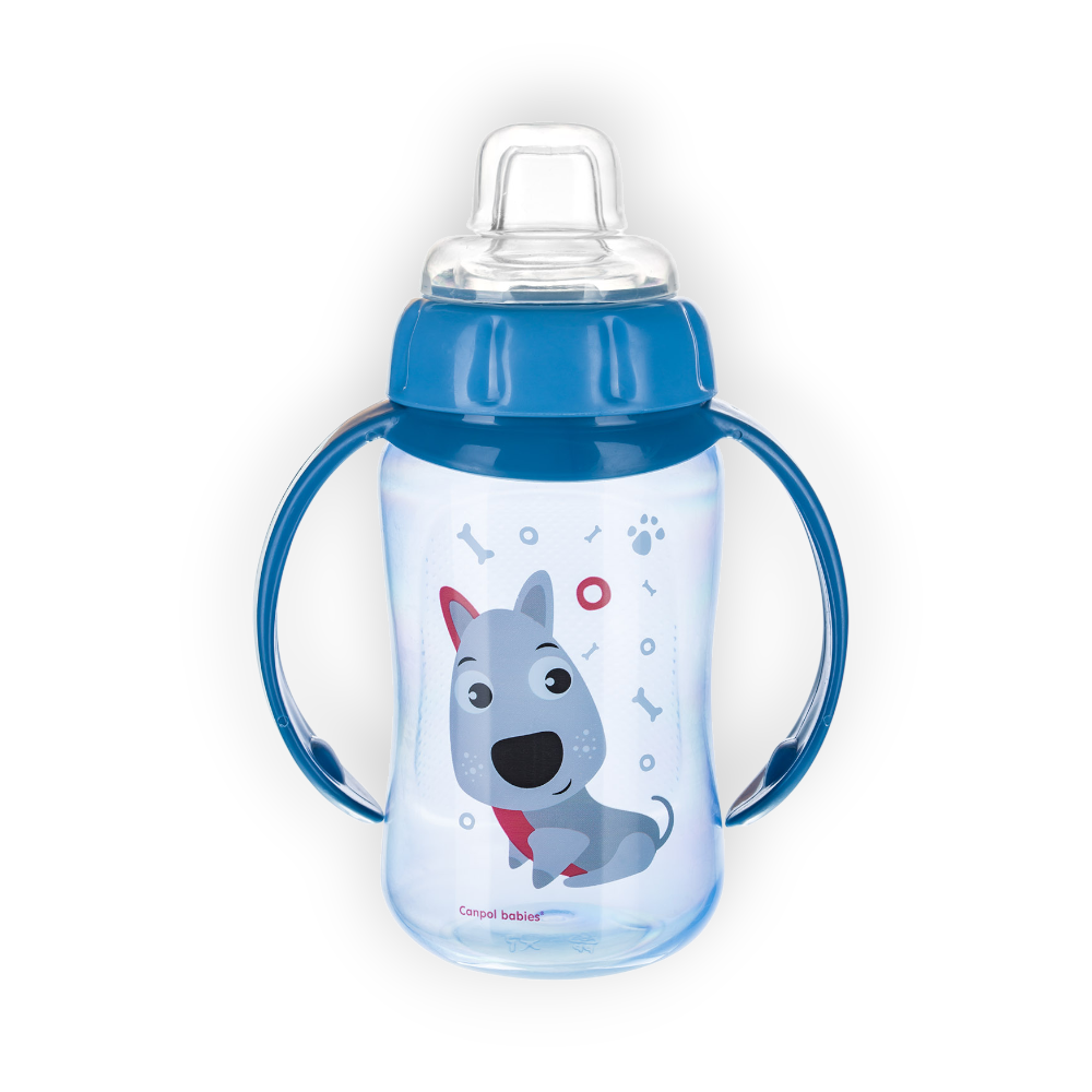 CANPOL BABIES TRAINING CUP SILICONE+6MONTH 320ML 56/512