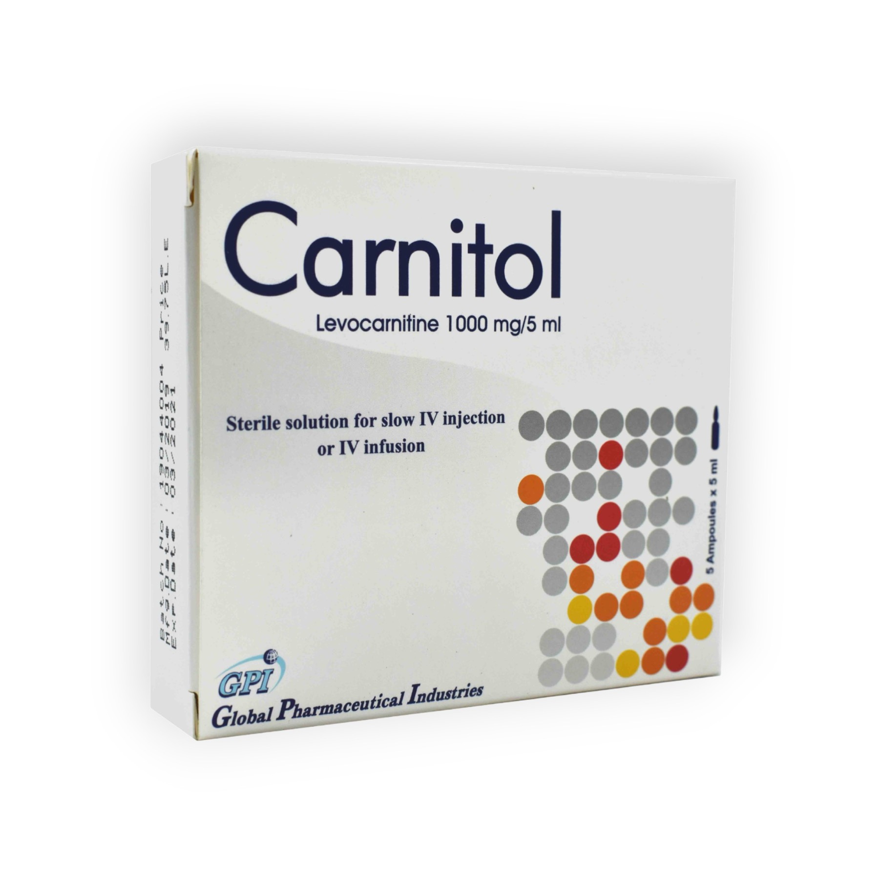 CARNITOL 1000 MG 5 AMPULES