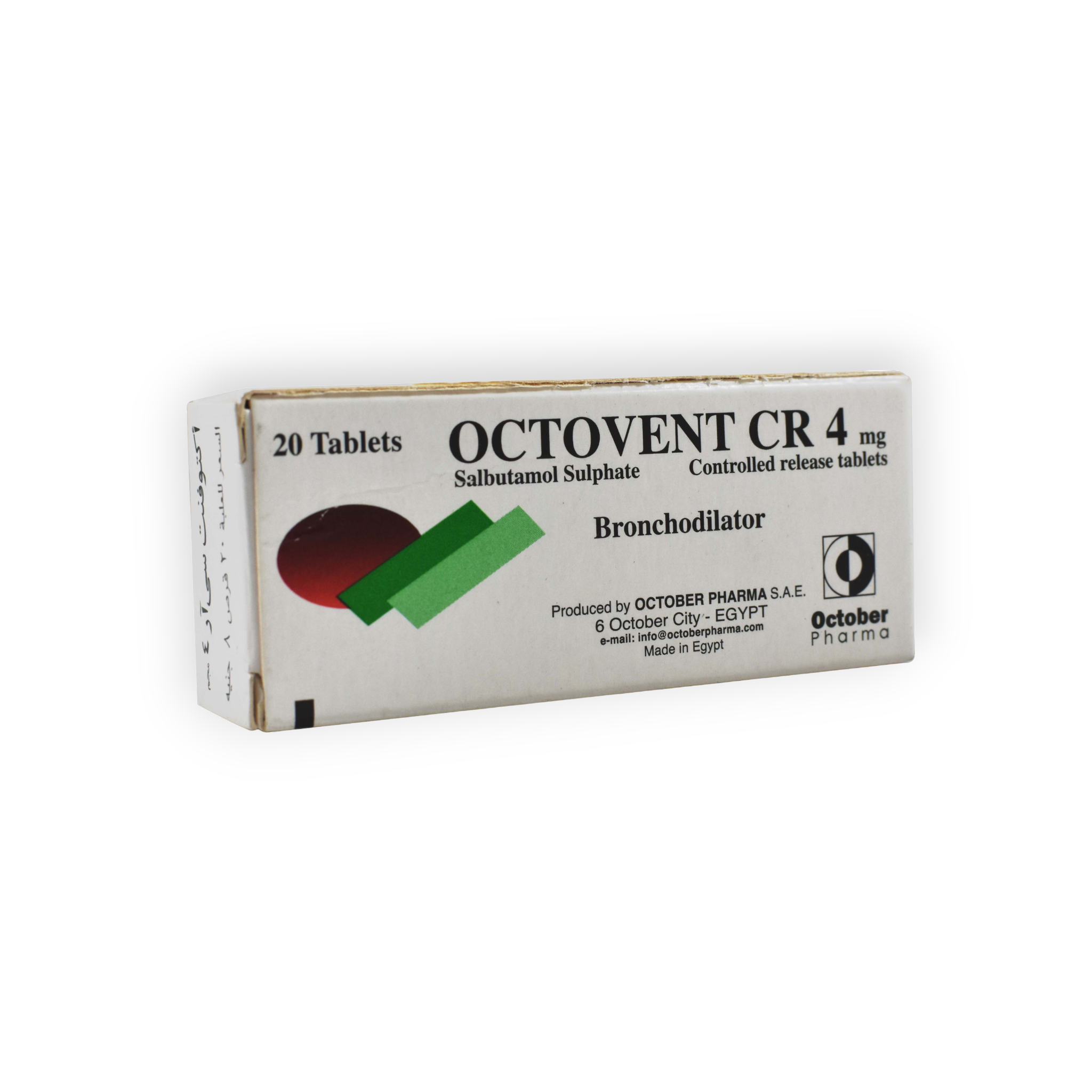 OCTOVENT CR 4 MG 20 TABLET