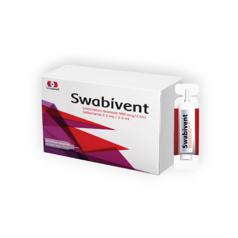 SWABIVENT 500 MCG/2.5 ML 5 BOTTELS SOLUTIONS