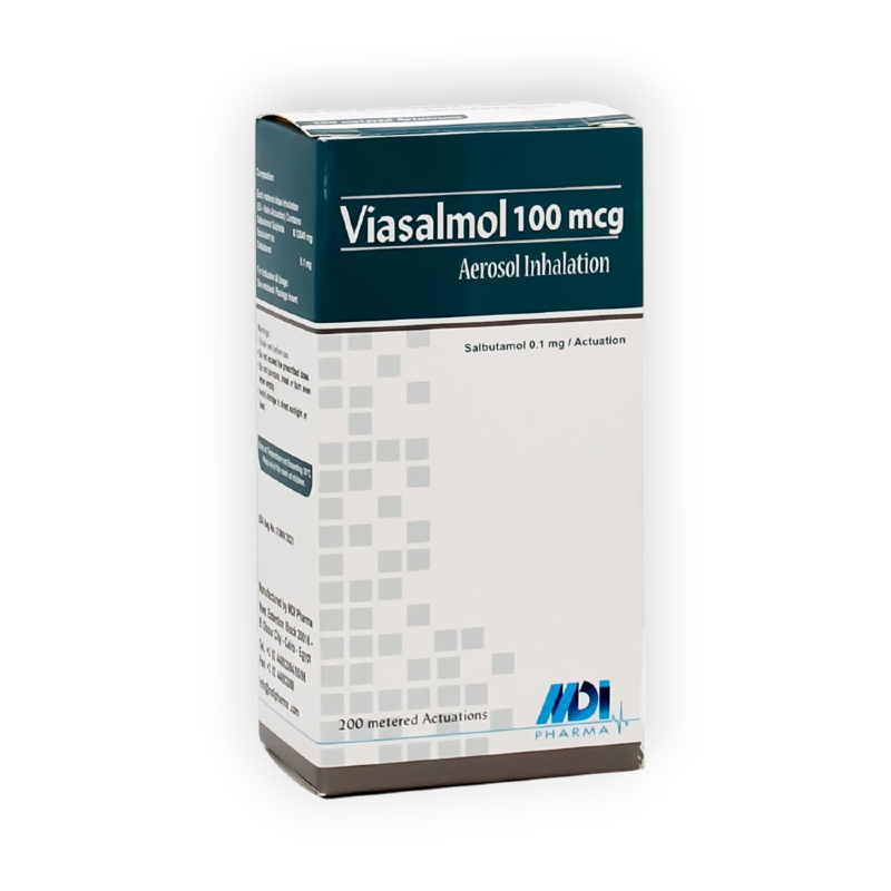 VIASALMOL 200 METERED INHALER