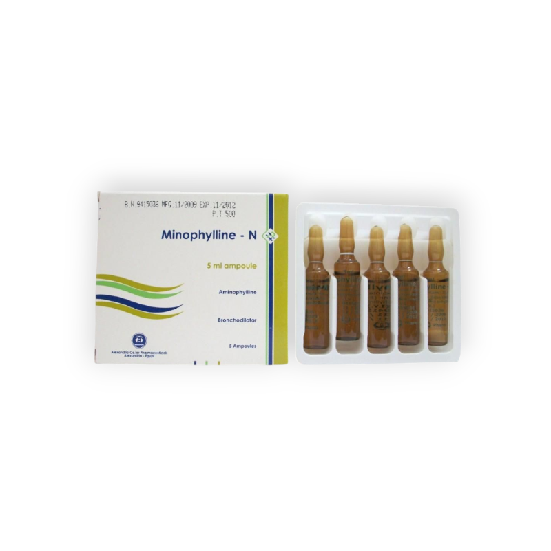 MINOPHYLLINE N 500 MG 5 AMPULES