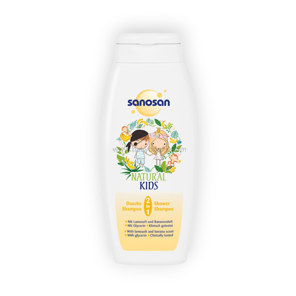SANOSAN KIDS SHOWER & SHAMPOO BANANA250 ML