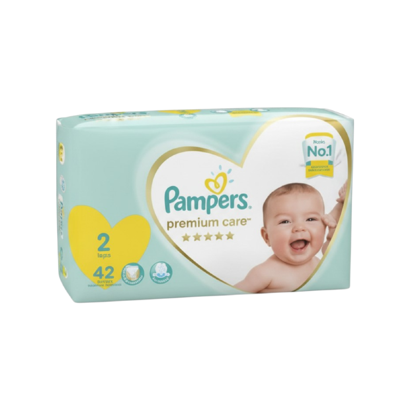 PAMPERS PREMIUM CARE SIZE (2) 42 pieces