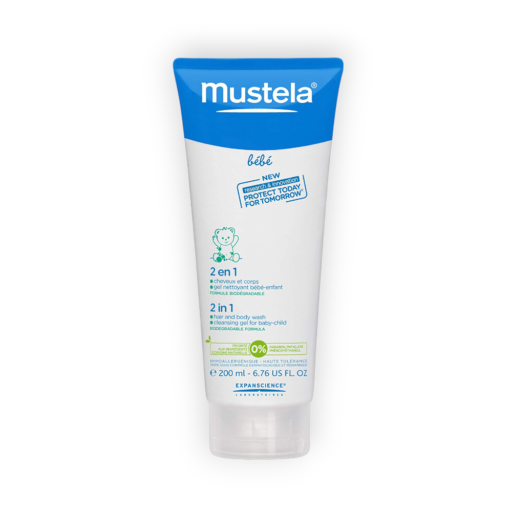 MUSTELA 2 IN 1 HAIR AND BODY WASH 200 ML