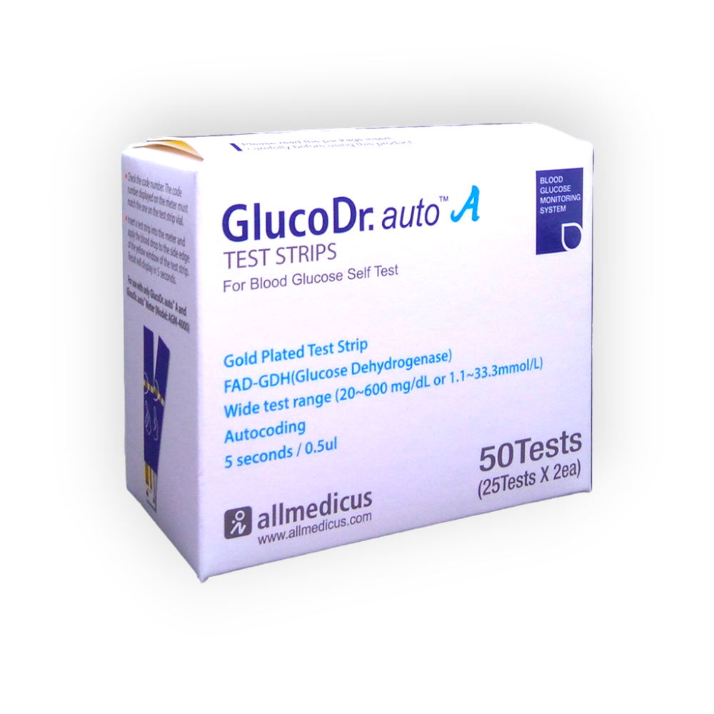 GLUCO DR TEST STRIPS 50 TESTS
