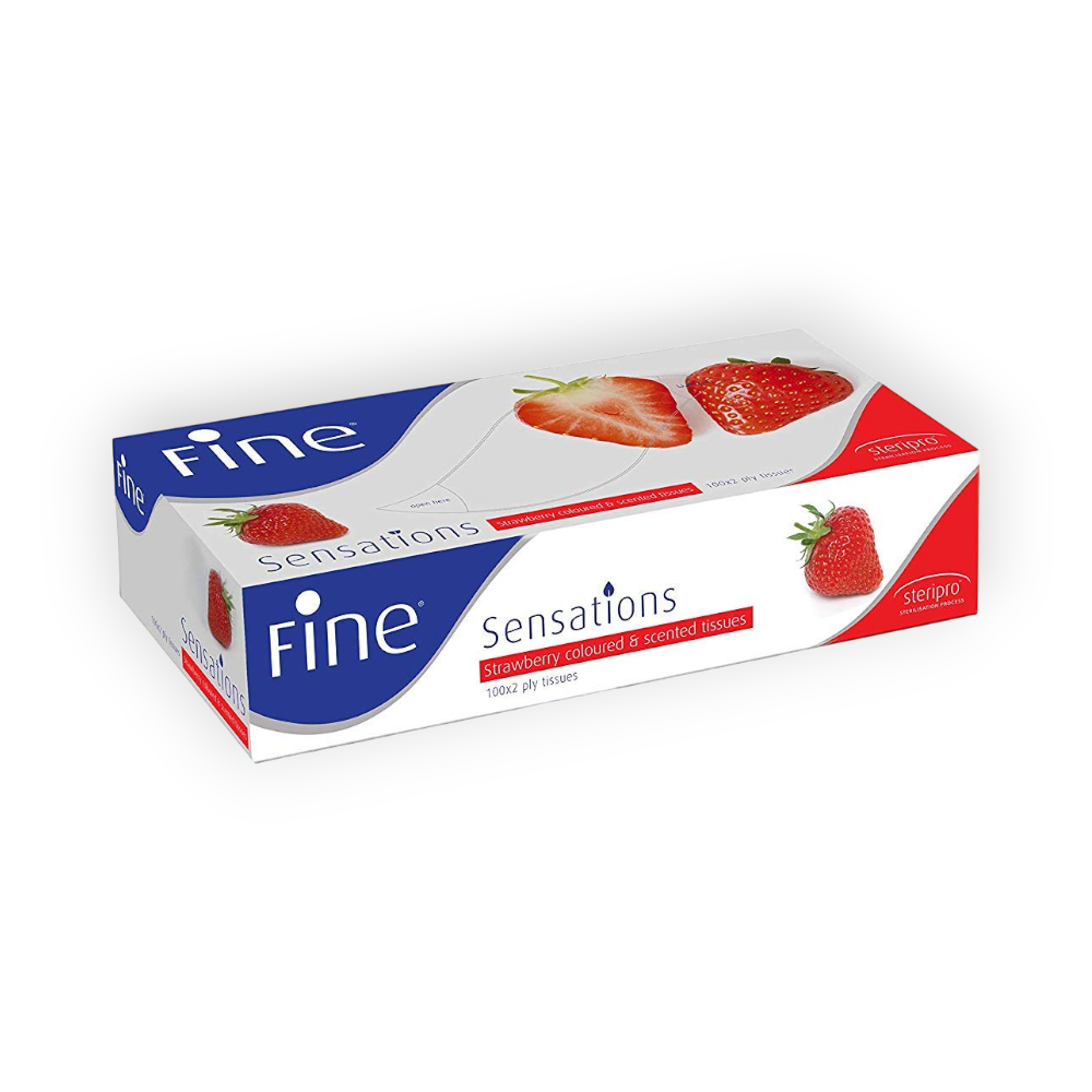 FINE SENSATIONS STRAWBERRY 200 TISSUES