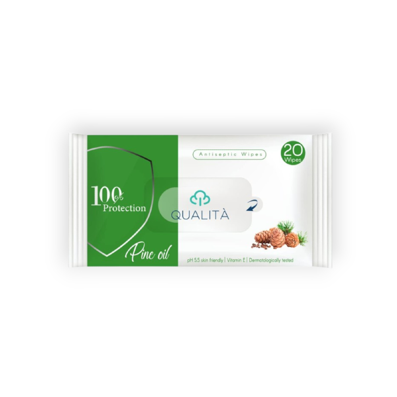 QUALITA WIPES PINE OIL 20 WIPES 175